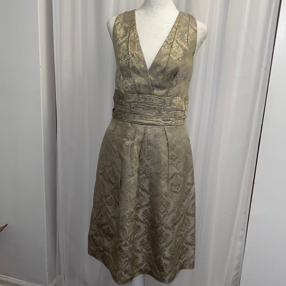 WATTERS AND WATTERS Dress Gown Vintage Gold Champagne.